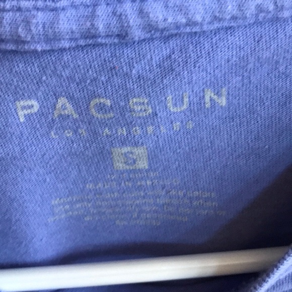 PACSUN SOCIAL ANXIETY BLUE BOYS T-SHIRT - Picture 2 of 3